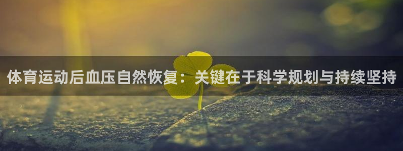 意昂5Kgame注册：体育运动后血压自然恢复：关键在于科学规划与持续坚持