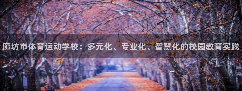 意昂5Kgame体育4：廊坊市体育运动学校：多元化、专业化、智慧化的校园教育实践